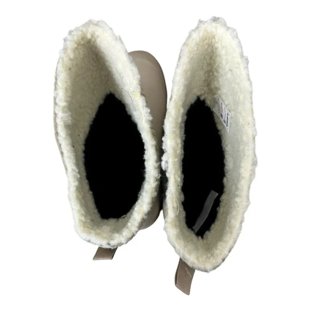 ALPINE DESIGN X KAMIK WOMENS HAZEL SHORTIE BOOTS IVORY Size 10